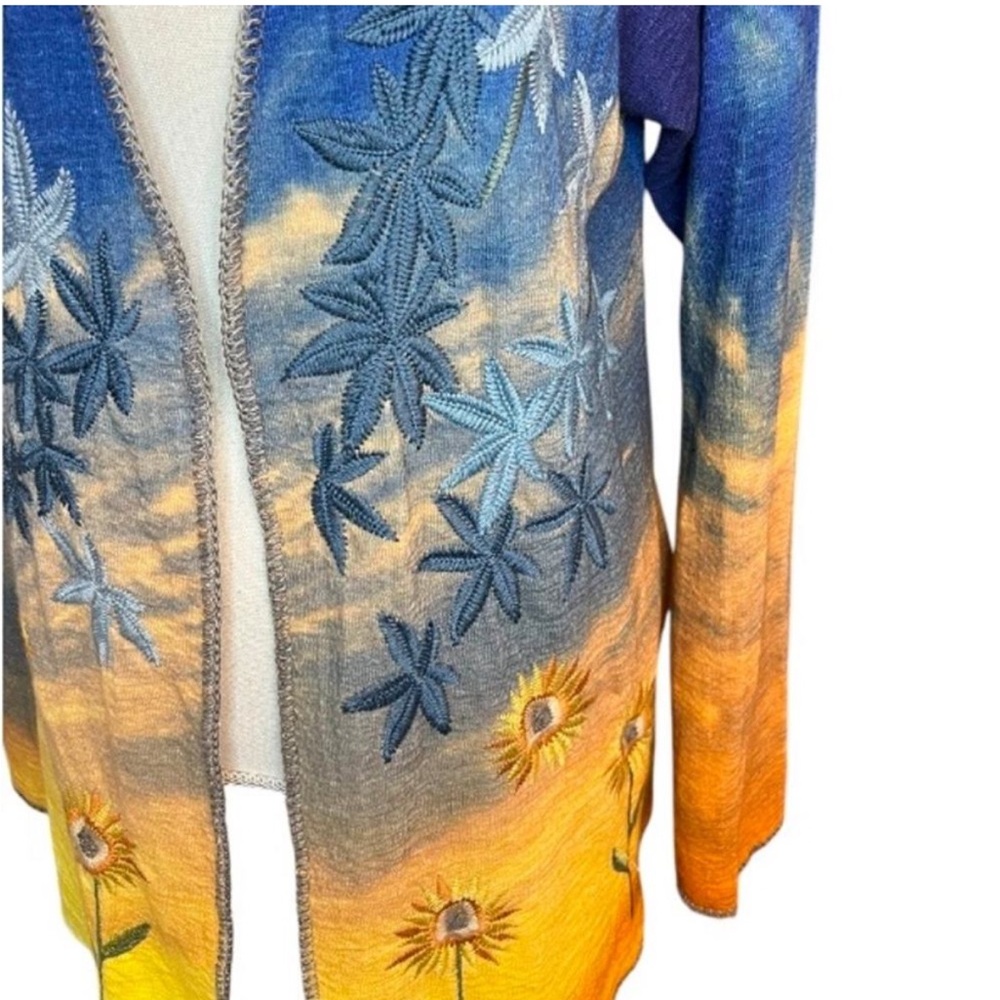 Johnny Was Sunflower sweater ultra RARE NWT - Picture 7 of 12
